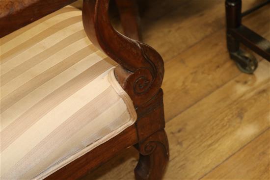 A mahogany armchair